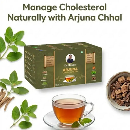 Dr. Bimal's Arjuna Cardio Care Tea with Ashwagandha, Shankhpushpi & Daalchini | 50 Tea Bags